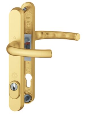 HOPPE 1710RH/3259N-ZA/3633N 3582296 Pvc Lever Tokyo SEcure 242x3292 215fix Gold (SET)
