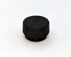 Door Stop Floor Mount 35mm Dia Black Rubber (EACH)