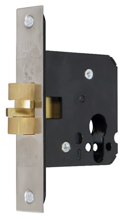 Euro Prof Sliding Door Mortice Lock 76mm SS (EACH)