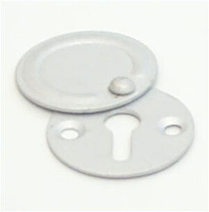 Escutcheon Key Covered 32mm Aluminium (PAIR)