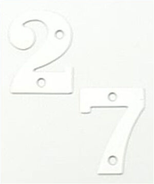 Numeral 50mm '8' Satin Aluminium (EACH)