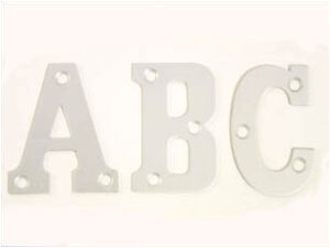 Letter A 50mm Aluminium (EACH)