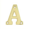Letter A 50mm Electro Brass (EACH)