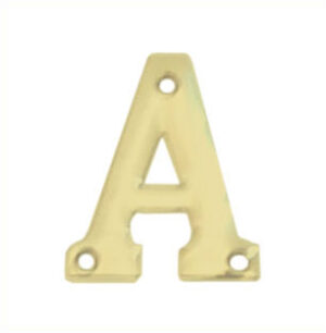 Letter A 50mm Electro Brass (EACH)