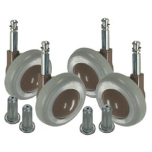 KENRICK Shepherd Castor 51mm Socket Beige Poly Tyre (SET 4)