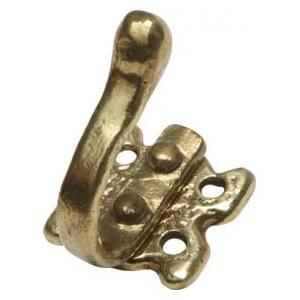KIRKPATRICK +BRASS 1129 Wardrobe Hook Single Antique Brass (EACH)