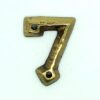 KIRKPATRICK B1976/7 Numeral 1.3/4 '7' Antique Brass (EACH)