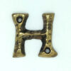 KIRKPATRICK B1976/H +B1976/H Letter 1.3/4 'h' Antique Brass (EACH)
