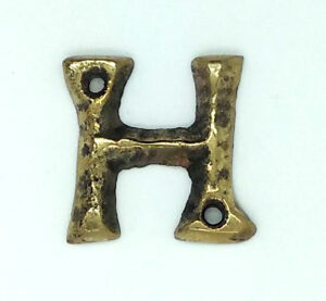 KIRKPATRICK B1976/H +B1976/H Letter 1.3/4 'h' Antique Brass (EACH)