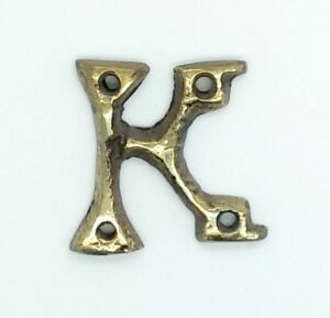 KIRKPATRICK B1976/K +B1976/K Letter 1.3/4 'k' Antique Brass (EACH)