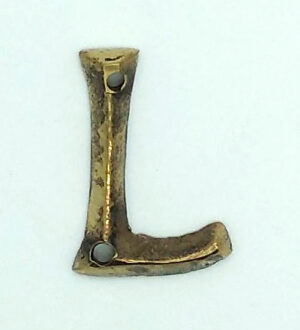 KIRKPATRICK B1976/L +B1976/L Letter 1.3/4 'l' Antique Brass (EACH)