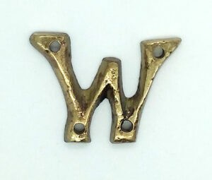 KIRKPATRICK B1976/W +B1976/W Letter 1.3/4 'w' Antique Brass (EACH)