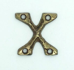 KIRKPATRICK B1976/X +B1976/X Letter 1.3/4 'x' Antique Brass (EACH)