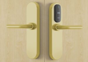 SALTO E9650U00PM XS4 Proximity Handleset Wide Satin Brass (EACH)