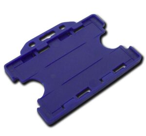 Plastic Id Card Holder Horiz Blue (EACH)