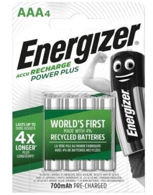 ENERGIZER Rechargable Aaa Battery 700mAh Pk4 (PK 4)