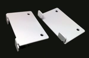 Twinslot Cabinet Brackets White (PAIR)