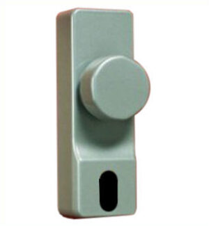 EXIDOR 302OA S W/O CYL OV Outside Access Dev Knob/Oval No Cylinder Silver (EACH)