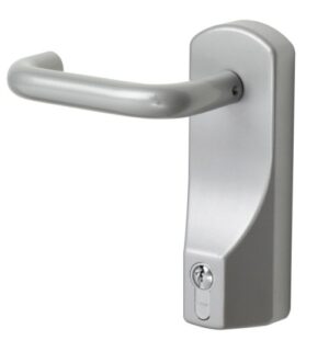 EXIDOR 15500000-P Outside Access Dev Lever/Euro W/Cyl Silver (EACH)