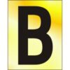 Letter 'B' 50mm Black On Ga (EACH)