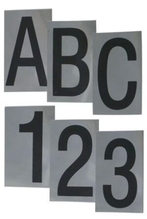 Numeral No 7 50mm Black On PC (EACH)