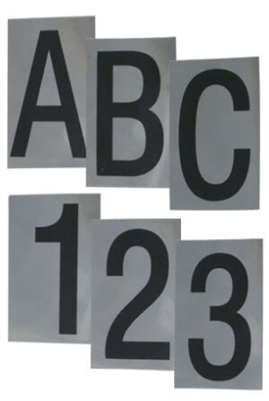 Numeral No 8 50mm Black On PC (EACH)