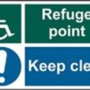 Sign Disabled Refuge Keep Clear 200x300 (EACH)