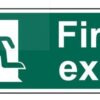 Sign Fire Exit S/Adh 400x200 (EACH)