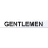 Sign 'Gentlemen' 180x26mm Aluminium (EACH)