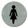 Pictogram Female 75mm Dia Aluminium (EACH)