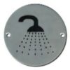 Pictogram Shower 75mm Dia Aluminium (EACH)