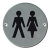 Pictogram Unisex 75mm Dia Polished Stainless (EACH)