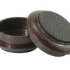 SELECT 050724N Castor Cups (4) Rubber 45mm Brown (PK 4)