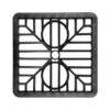 Gulley Grid Square 150mm Black (EACH)