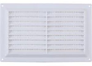 White 225 x 150mm Louvre Vent (EACH)