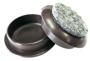 FELT GARD 9371 Feltguard Castor Cups (4) 44mm Brown (PK 4)