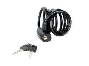 MASTER LOCK MLK8126E Black Self Coil Keyed Cable 1.8mx8mm (EACH)