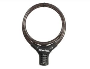 MASTER LOCK MLK8229E Black Self Coil Combination Cable 900mx12mm (EACH)