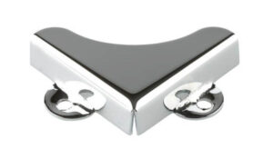 Mirror Corner (32mm) Face Fix 6mm Brass CP (SET 4)