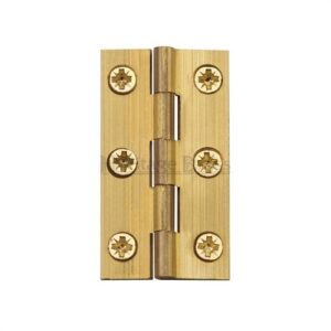 HERITAGE BRASS HG99-120-NB Solid Drawn Brass Butt Hinge 63x35x1.4mm Br (HINGE)