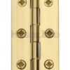 HERITAGE BRASS HG99-120-PB Solid Drawn Brass Butt Hinge 63x35x1.4mm PB (HINGE)