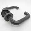 NORMBAU 0570.08 Lever Handle  Rose 20mm Dia Dark Grey (PAIR)