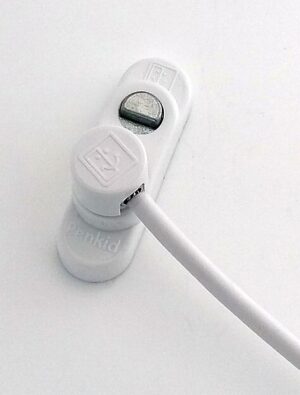PENKID Window Cable Restrictor Pushbutton White (EACH)
