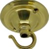 Ceiling Rose With Cable Hole 70mm Polished Brass (EACH)