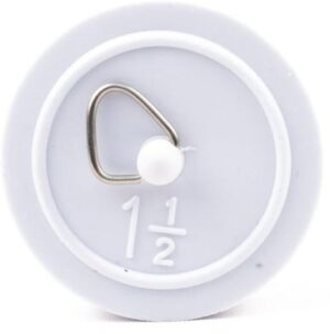 Plastic Sink Plug 1 1/2 White (EACH)