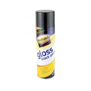 PROSOLVE Spray Paint Acrylic Gloss Black 500ml (EACH)