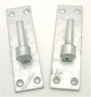 PERRY 140/12 Gate Hook On Plate 12mm SG (PAIR)