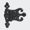 Unequal Fancy Strap Hinge 110x80mm Antique Black (HINGE)