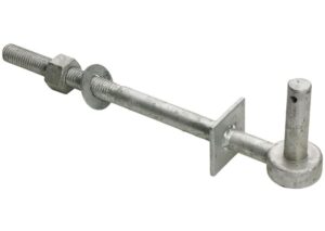 PERRY Gate Hook To Bolt C/W Welded Washer Galv (EACH)
