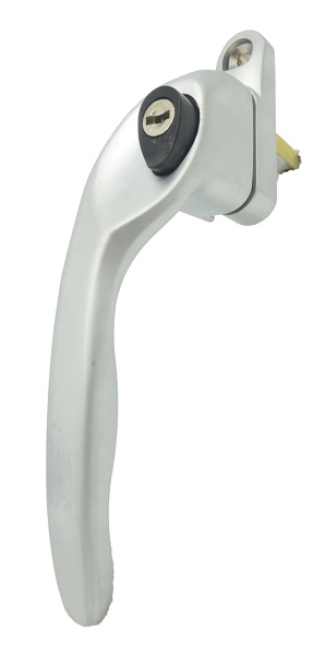 Upvc Window Handle Fastener Locking LH Silv (EACH)